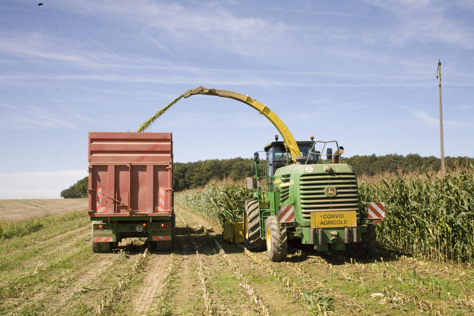Ensilage de maïs en Vendée pour l'analyse Harvest lab.