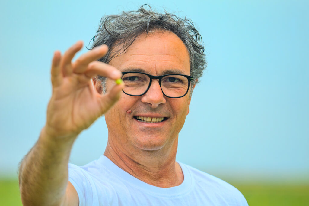 Didier Plaire produit du pois chiche depuis 2018. Il est l’un des deux premiers en France à s’engager dans la filière pois chiches Label Rouge.
