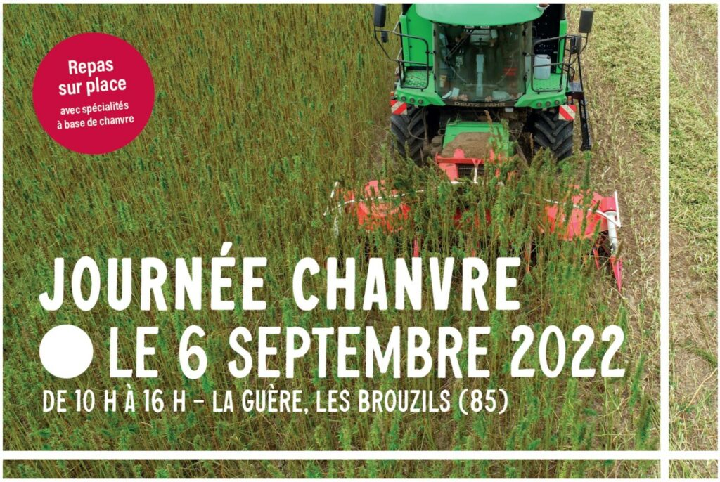 Flyer pour la journée chanvre Cavac le 6 septembre 2022.