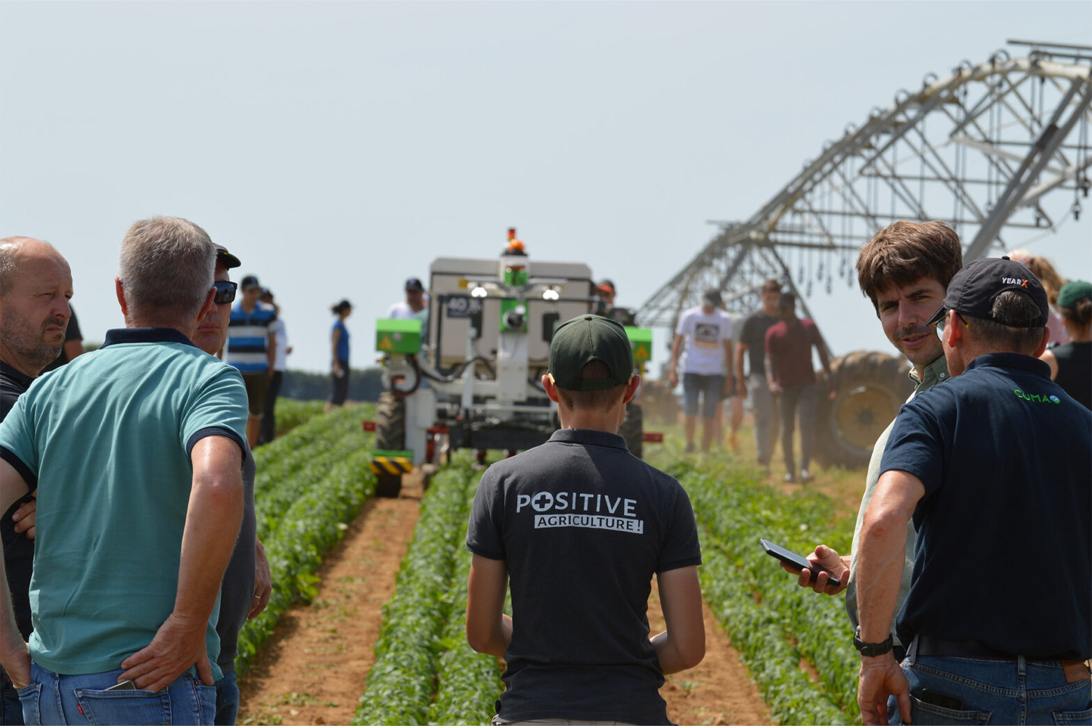 Démonstration de robot lors du Rallye Bio, le 24 juin à Saint-Jean-de-Beugné